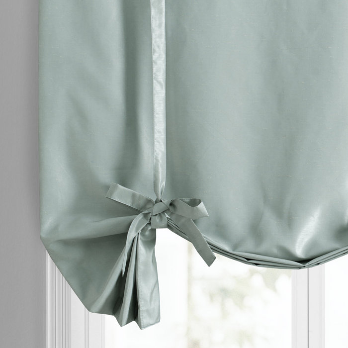 House of Hampton® Vintage Textured Faux Dupioni Silk Room Darkening Tie